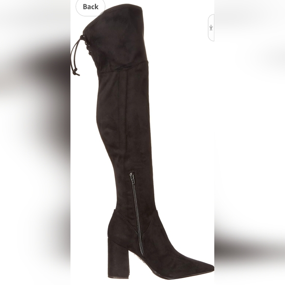 NEW in Box Nine West Ceeya9X92 Women's Over-The-Knee Boots Sz 7 Lace-up Back - Picture 2 of 12